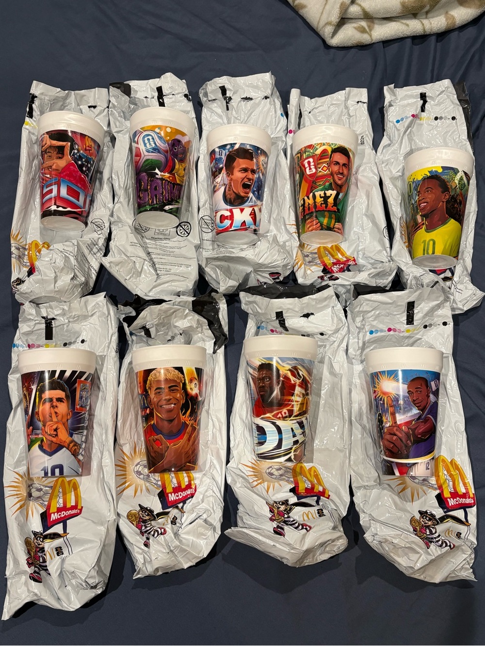 McDonald’s Fifa World cup collectible cups full set of 9